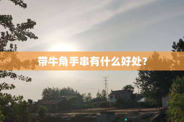 带牛角手串有什么好处？