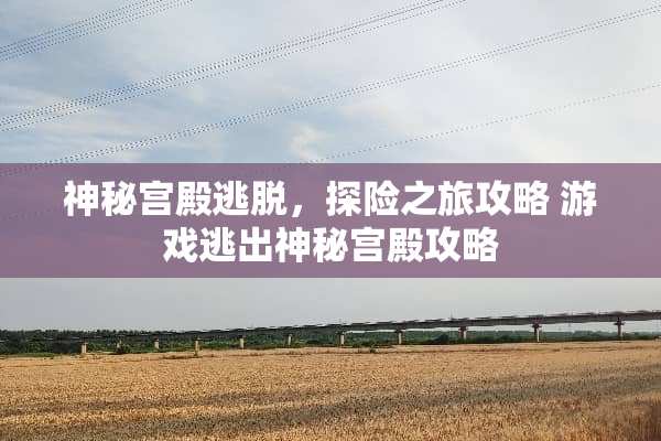 神秘宫殿逃脱，探险之旅攻略 游戏逃出神秘宫殿攻略