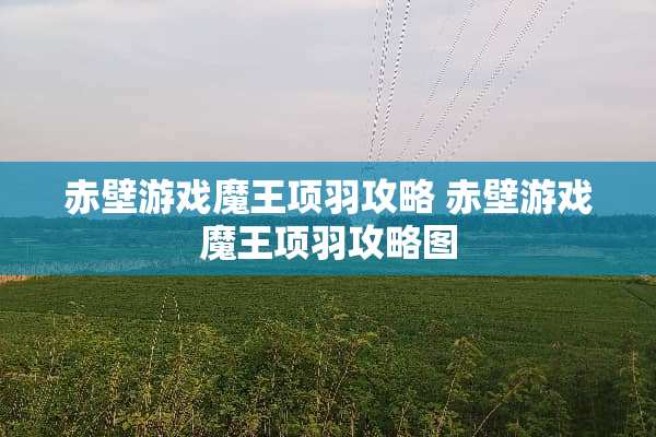 赤壁游戏魔王项羽攻略 赤壁游戏魔王项羽攻略图