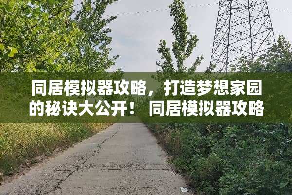 **模拟器攻略，打造***园的秘诀大公开！ **模拟器攻略游戏