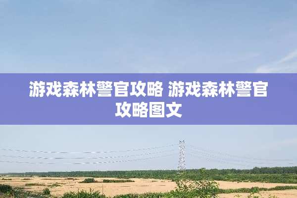 游戏森林警官攻略 游戏森林警官攻略图文