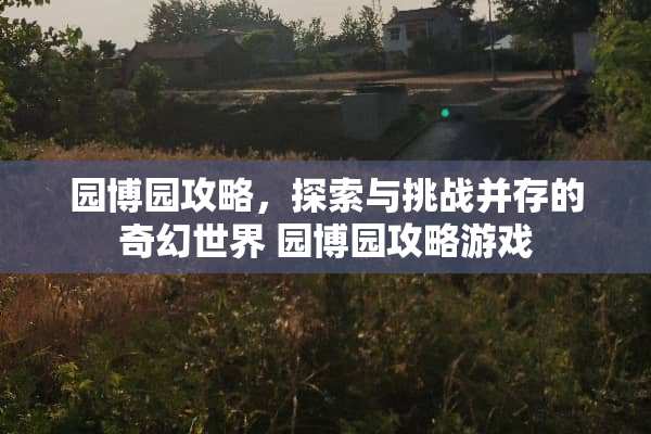 园博园攻略，探索与挑战并存的奇幻世界 园博园攻略游戏