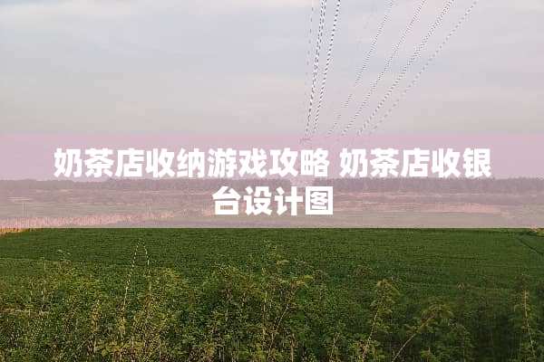 奶茶店收纳游戏攻略 奶茶店收银台设计图