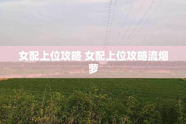 女配上位攻略 女配上位攻略流烟萝