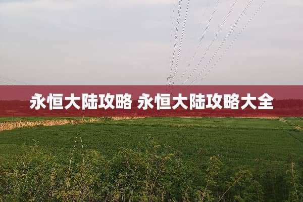 永恒**攻略 永恒**攻略大全