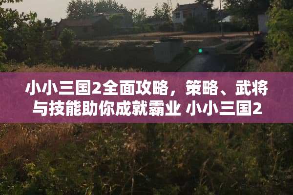 小小三国2全面攻略，策略、武将与技能助你成就霸业 小小三国2攻略