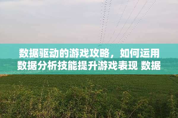 数据驱动的游戏攻略，如何运用数据分析技能提升游戏表现 数据分析师技能
