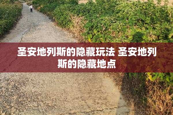 圣安地列斯的隐藏玩法 圣安地列斯的隐藏地点