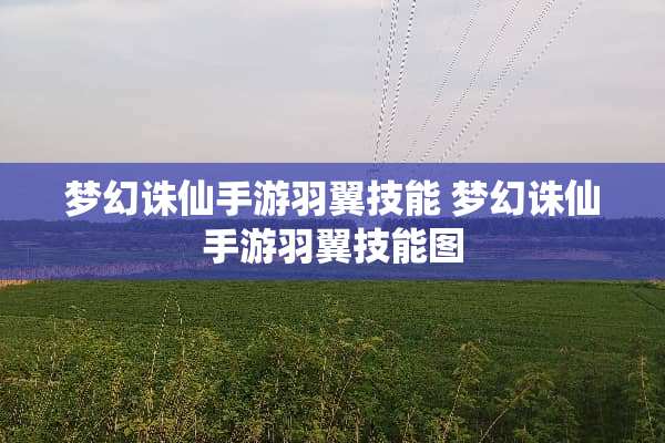 梦幻诛仙手游羽翼技能 梦幻诛仙手游羽翼技能图