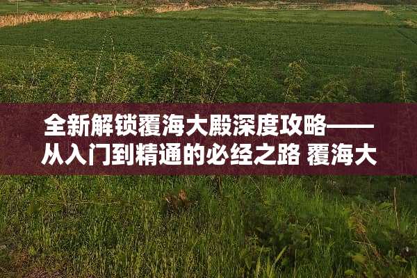 全新解锁覆海大殿深度攻略——从入门到精通的必经之路 覆海大殿攻略