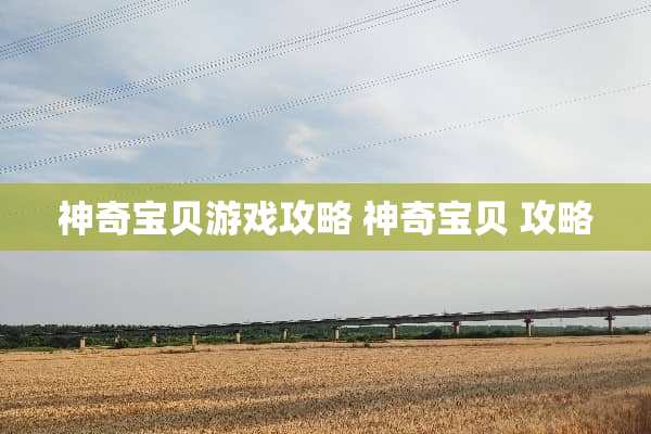 神奇宝贝游戏攻略 神奇宝贝 攻略