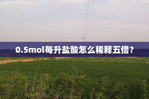 0.5mol每升**怎么稀释五倍？