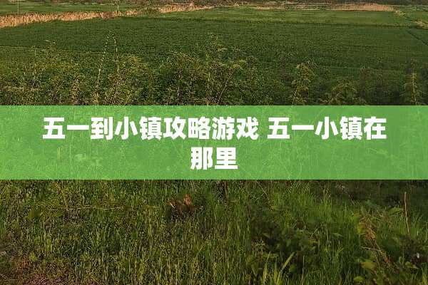 五一到小镇攻略游戏 五一小镇在那里