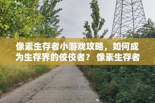 像素生存者小游戏攻略，如何成为生存界的佼佼者？ 像素生存者小游戏攻略