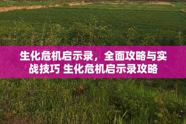 生化危机启示录，全面攻略与实战技巧 生化危机启示录攻略