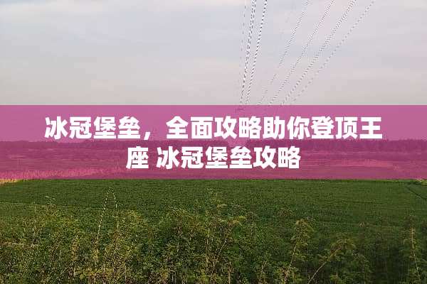 冰冠堡垒，全面攻略助你登顶王座 冰冠堡垒攻略