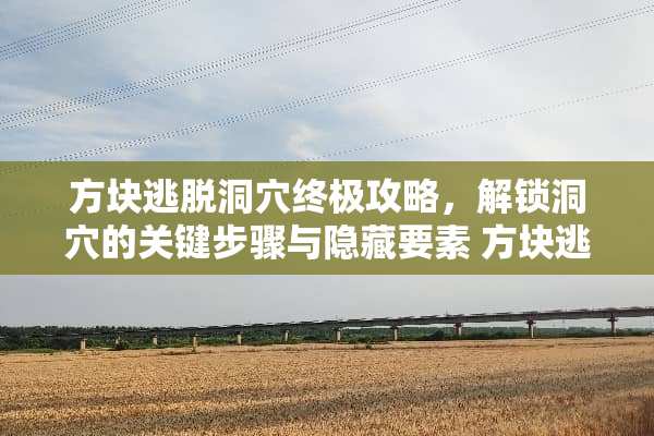 方块逃脱洞*终极攻略，解锁洞*的关键步骤与隐藏要素 方块逃脱洞*攻略