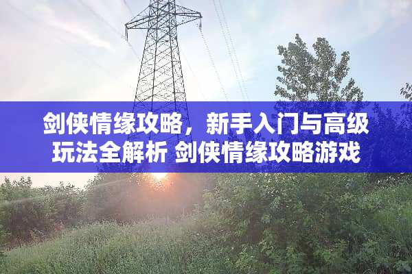 剑侠情缘攻略，新手入门与高级玩法全解析 剑侠情缘攻略游戏