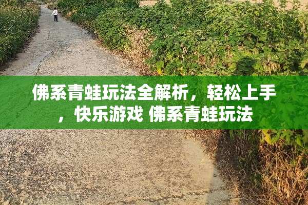 佛系青蛙玩法全解析，轻松上手，快乐游戏 佛系青蛙玩法