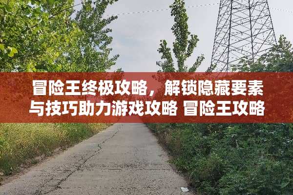 冒险王终极攻略，解锁隐藏要素与技巧助力游戏攻略 冒险王攻略游戏