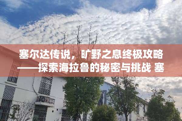 塞尔达传说，旷野之息终极攻略——探索海拉鲁的秘密与挑战 塞尔达攻略app
