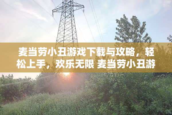 麦当劳小丑游戏下载与攻略，轻松上手，欢乐无限 麦当劳小丑游戏下载攻略