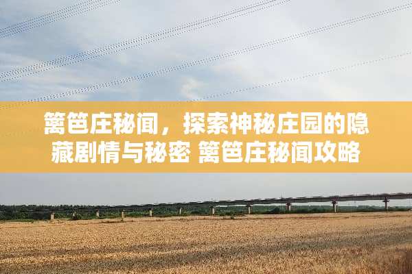 篱笆庄秘闻，探索神秘庄园的隐藏剧情与秘密 篱笆庄秘闻攻略