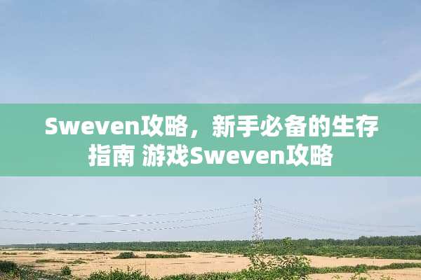 Sweven攻略，新手必备的生存指南 游戏Sweven攻略