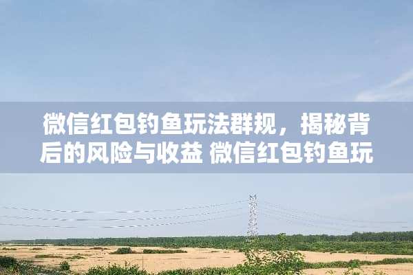 微信红包钓鱼玩法群规，揭秘背后的风险与收益 微信红包钓鱼玩法群规