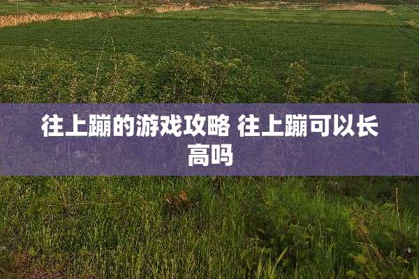 往上蹦的游戏攻略 往上蹦可以长高吗