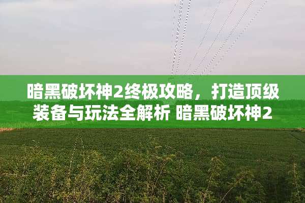 暗黑破坏神2终极攻略，打造**装备与玩法全解析 暗黑破坏神2攻略