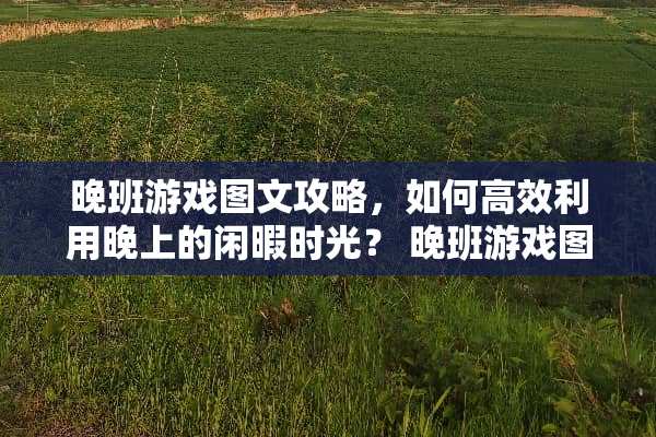 晚班游戏图文攻略，如何高效利用晚上的闲暇时光？ 晚班游戏图文攻略