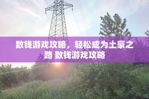 数钱游戏攻略，轻松成为土豪之路 数钱游戏攻略