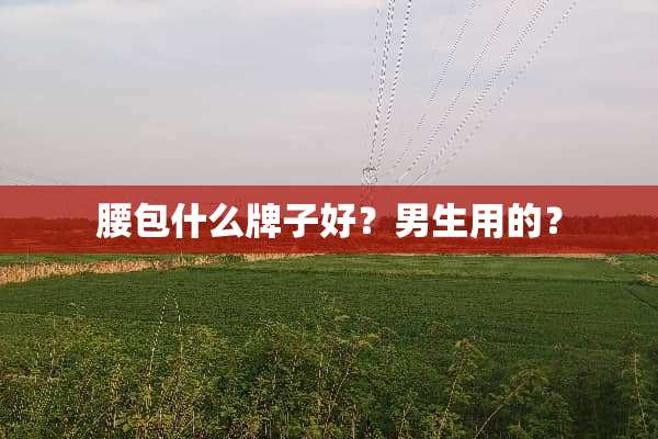 腰包什么牌子好？男生用的？
