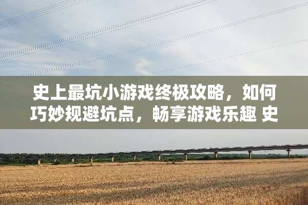 史上最坑小游戏终极攻略，如何巧妙规避坑点，畅享游戏乐趣 史上最坑小游戏1攻略