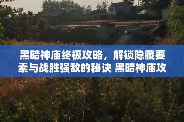 黑暗神庙终极攻略，解锁隐藏要素与战胜强敌的秘诀 黑暗神庙攻略