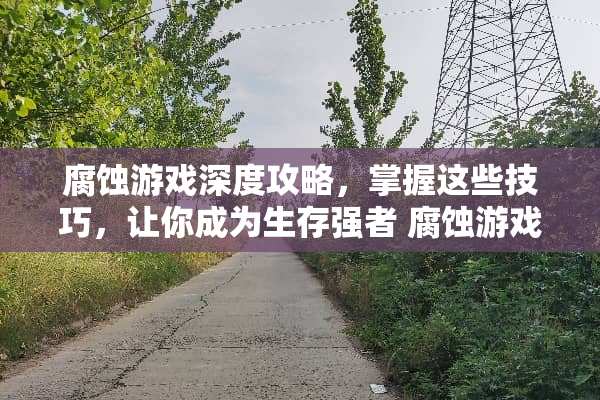 腐蚀游戏深度攻略，掌握这些技巧，让你成为生存强者 腐蚀游戏攻略