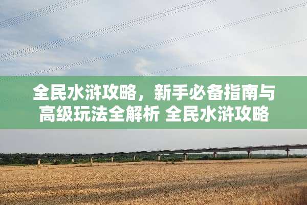 全民水浒攻略，新手必备指南与高级玩法全解析 全民水浒攻略