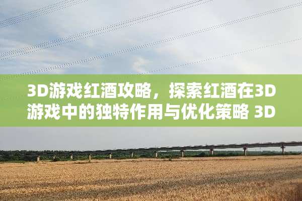 3D游戏红酒攻略，探索红酒在3D游戏中的独特作用与优化策略 3D游戏红酒攻略