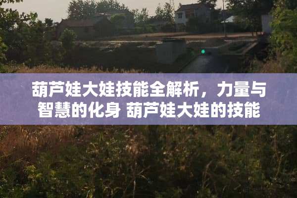 葫芦娃大娃技能全解析，力量与智慧的化身 葫芦娃大娃的技能
