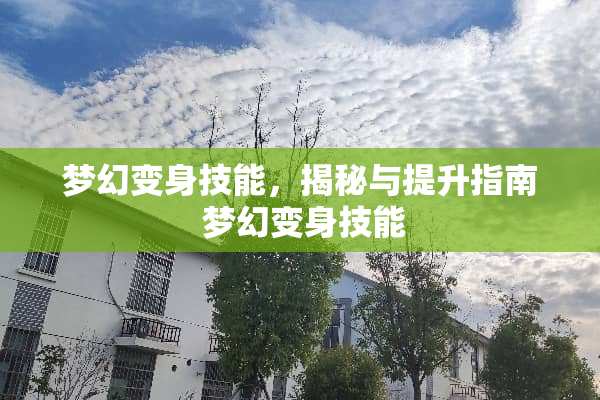 梦幻变身技能，揭秘与提升指南 梦幻变身技能