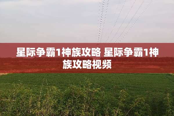 星际争霸1神族攻略 星际争霸1神族攻略视频