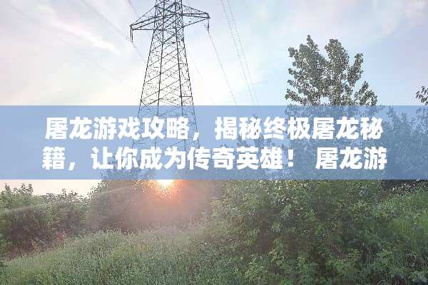 屠龙游戏攻略，揭秘终极屠龙秘籍，让你成为传奇英雄！ 屠龙游戏攻略