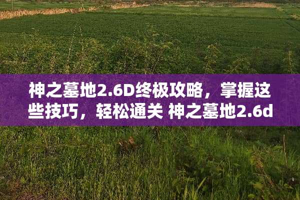 神之墓地2.6D终极攻略，掌握这些技巧，轻松通关 神之墓地2.6d攻略
