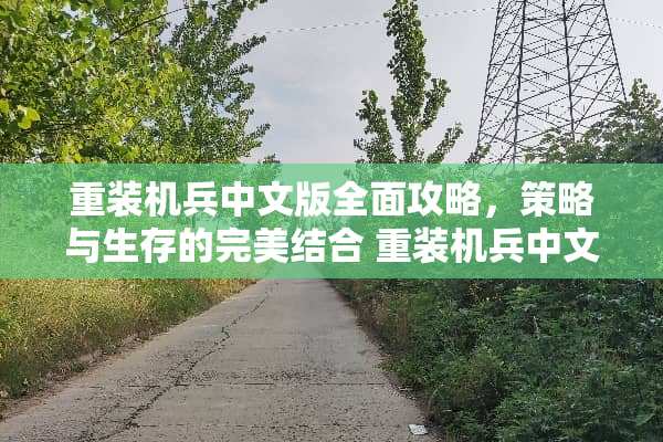 重装机兵中文版全面攻略，策略与生存的完美结合 重装机兵中文版攻略