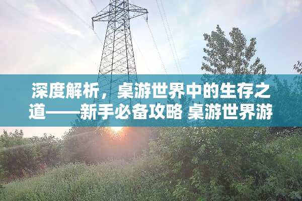 深度解析，桌游世界中的生存之道——新手必备攻略 桌游世界游戏攻略