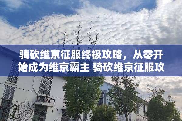 骑砍维京征服终极攻略，从零开始成为维京霸主 骑砍维京征服攻略