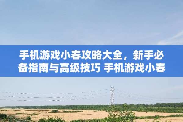 手机游戏小春攻略大全，新手必备指南与高级技巧 手机游戏小春攻略大全