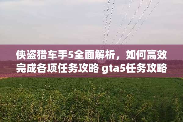 侠盗猎车手5全面解析，如何高效完成各项任务攻略 gta5任务攻略