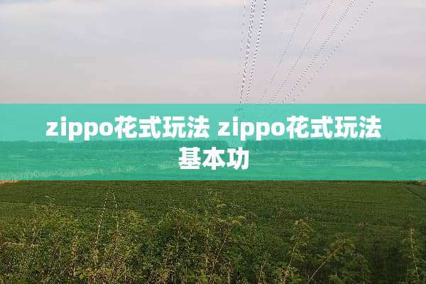zippo花式玩法 zippo花式玩法基本功